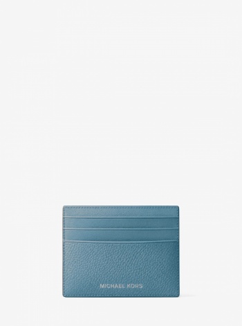 Michael Kors Mens Cooper Pebbled Leather Card Case