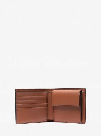 Michael Kors Mens Cooper Pebbled Leather Billfold Wallet With Coin Pouch