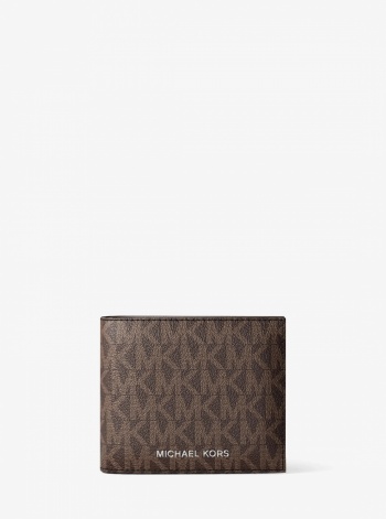 Michael Kors Mens Cooper Logo Billfold Wallet With Coin Pouch