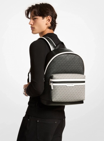 Michael Kors Mens Cooper Signature Logo Backpack