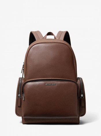 Michael Kors Mens Cooper Leather and Signature Logo Backpack