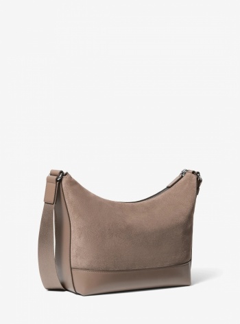 Michael Kors Mens Cooper Suede Crossbody Bag