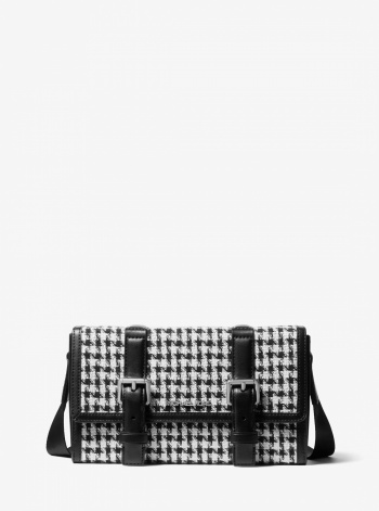 Michael Kors Mens Cooper Houndstooth Trunk Crossbody Bag
