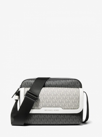 Michael Kors Mens Cooper Medium Signature Logo Camera Bag