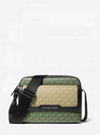 Michael Kors Mens Cooper Medium Signature Logo Camera Bag