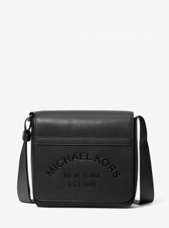 Michael Kors Mens Cooper Pebbled Leather Crossbody Bag