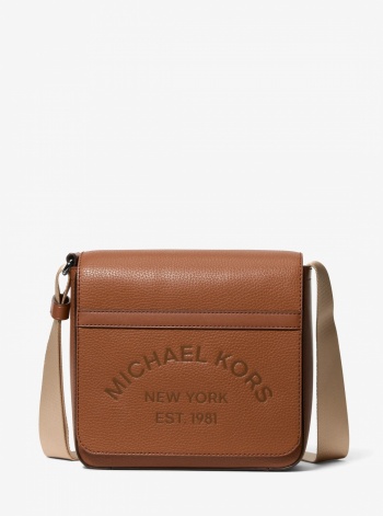 Michael Kors Mens Cooper Pebbled Leather Crossbody Bag