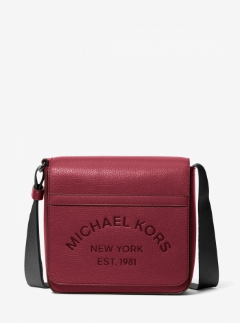 Michael Kors Mens Cooper Pebbled Leather Crossbody Bag