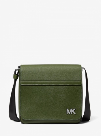 Michael Kors Mens Cooper Leather Crossbody Bag