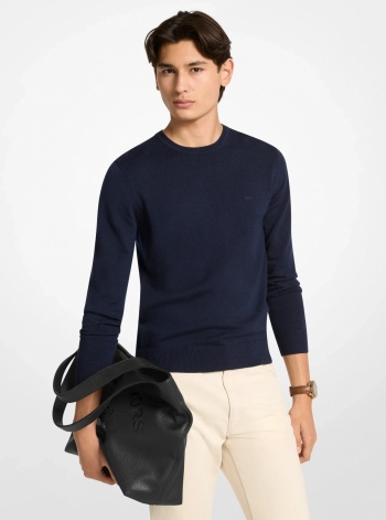 Michael Kors Mens Cooper Small Logo Embossed Tote Bag