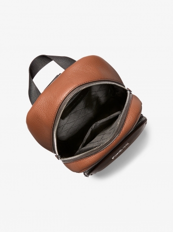 Michael Kors Mens Cooper Pebbled Leather Sling Pack