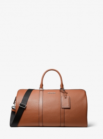 Michael Kors Mens Cooper Pebbled Leather Duffel Bag