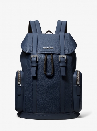 Michael Kors Mens Cooper Pebbled Leather Backpack