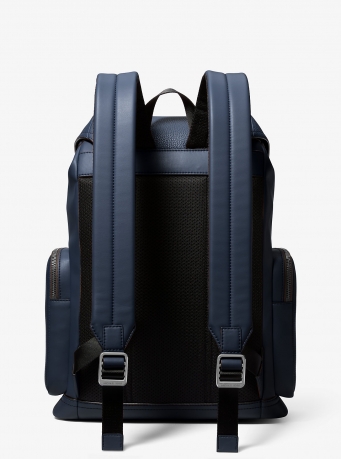 Michael Kors Mens Cooper Pebbled Leather Backpack