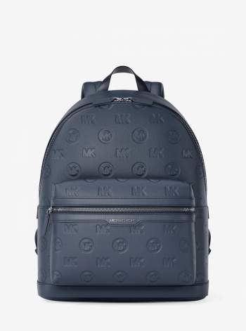 Michael Kors Mens Cooper Medium Logo Debossed Dome Backpack