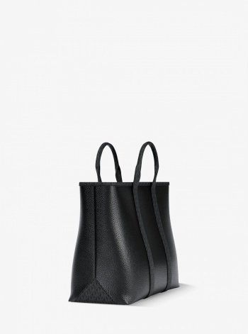 Michael Kors Mens Cooper Medium Pebbled Leather and Signature Logo Tote Bag