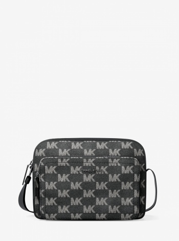Michael Kors Mens Cooper Logo Jacquard Denim Flight Bag