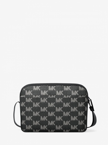 Michael Kors Mens Cooper Logo Jacquard Denim Flight Bag