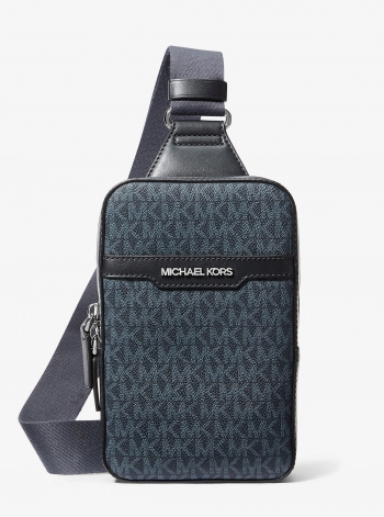 Michael Kors Mens Cooper Medium Signature Logo Sling Pack