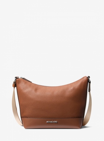 Michael Kors Mens Cooper Pebbled Leather Crescent Bag