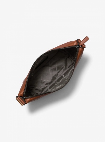 Michael Kors Mens Cooper Pebbled Leather Crescent Bag