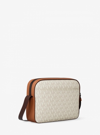 Michael Kors Mens Cooper Embellished Signature Logo Flight Bag