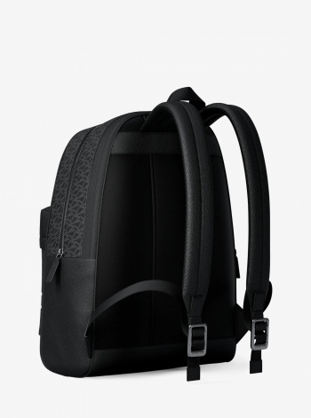 Michael Kors Mens Pacey Embellished Striped Signature Logo Backpack