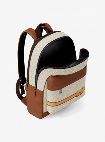 Michael Kors Mens Pacey Embellished Striped Signature Logo Backpack