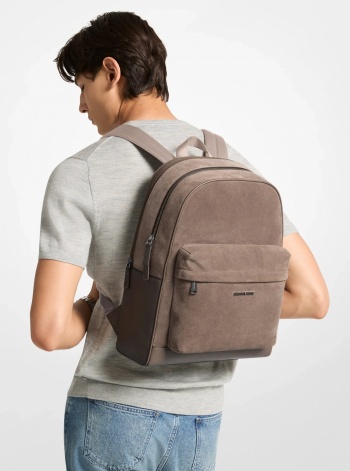 Michael Kors Mens Pacey Suede Backpack