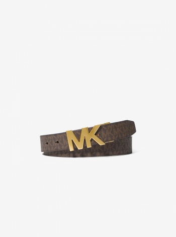 Michael Kors Mens Reversible Signature Logo Buckle Belt