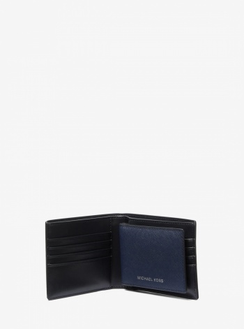 Michael Kors Mens Varick Saffiano Leather Billfold Wallet With Passcase