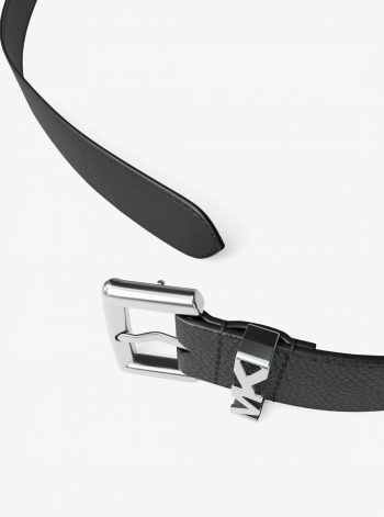 Michael Kors Mens Pebbled Leather Belt