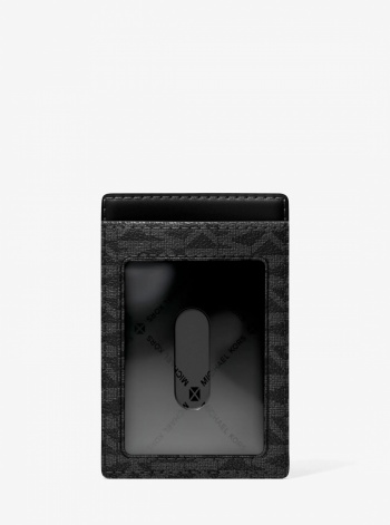Michael Kors Mens Hudson Signature Logo Card Case