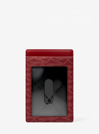 Michael Kors Mens Hudson Signature Logo Card Case