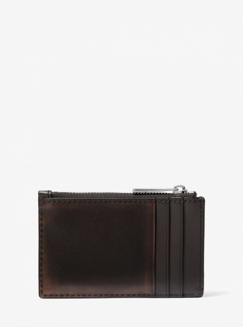 Michael Kors Mens Hudson Burnished Leather Card Case