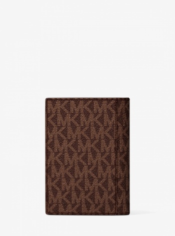 Michael Kors Mens Hudson Signature Logo Folio Card Case