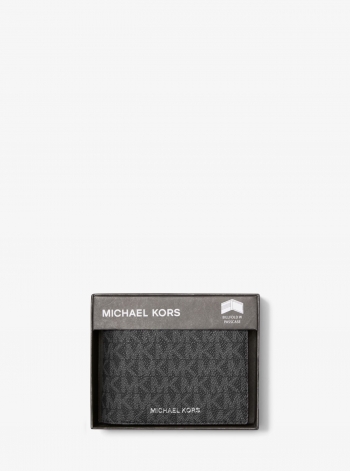 Michael Kors Mens Harrison Logo Billfold Wallet With Passcase