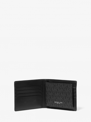 Michael Kors Mens Harrison Logo Billfold Wallet With Passcase