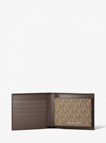 Michael Kors Mens Harrison Logo Billfold Wallet With Passcase