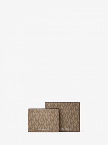 Michael Kors Mens Harrison Logo Billfold Wallet With Passcase