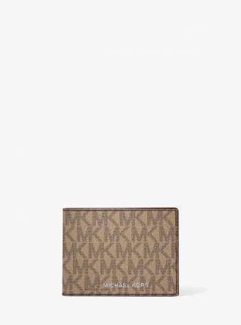 Michael Kors Mens Harrison Logo Billfold Wallet With Passcase
