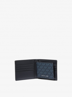 Michael Kors Mens Harrison Logo Billfold Wallet With Passcase