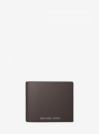Michael Kors Mens Hudson Pebbled Leather Billfold Wallet