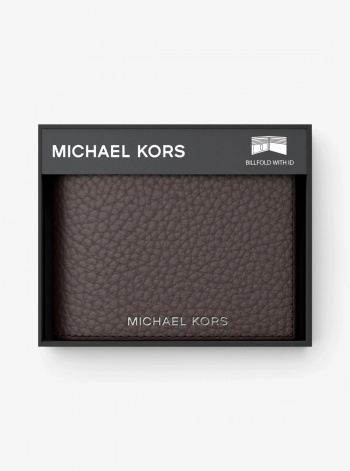 Michael Kors Mens Hudson Pebbled Leather Billfold Wallet