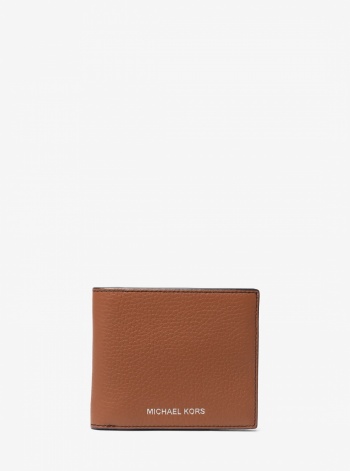Michael Kors Mens Hudson Pebbled Leather Billfold Wallet