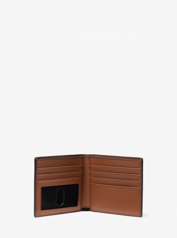 Michael Kors Mens Hudson Pebbled Leather Billfold Wallet