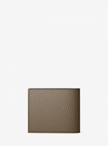 Michael Kors Mens Hudson Pebbled Leather Billfold Wallet