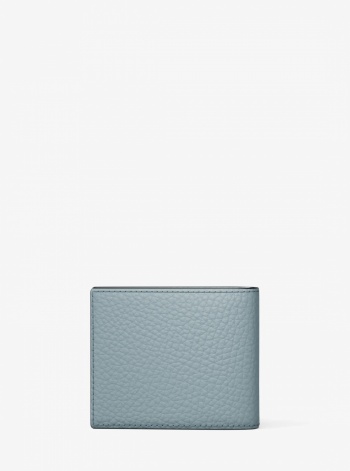 Michael Kors Mens Hudson Pebbled Leather Billfold Wallet