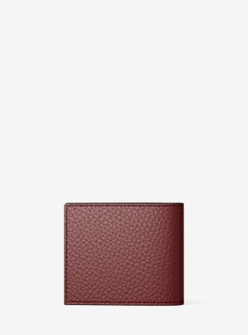Michael Kors Mens Hudson Pebbled Leather Billfold Wallet