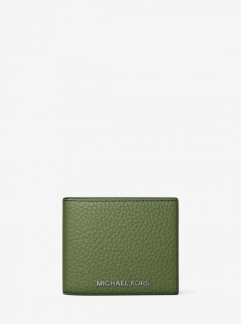 Michael Kors Mens Hudson Pebbled Leather Billfold Wallet